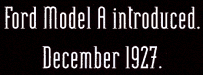 Ford Model A Introduced. December 1927. - Classic Shaker Co.